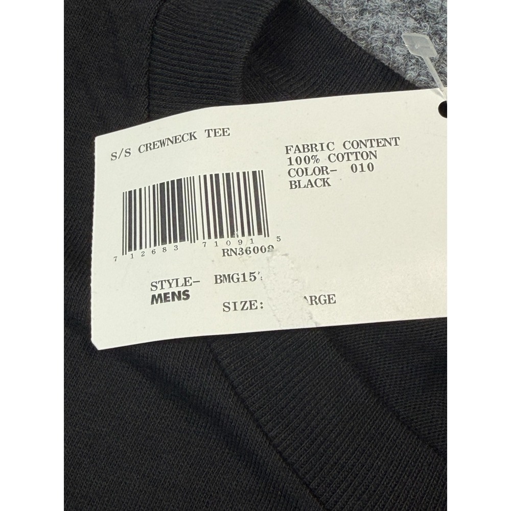 VTG Calvin Klein Mens XXL Black Short Sleeve Crewneck Tee Shirt Logo Graphic NWT - Picture 5 of 7